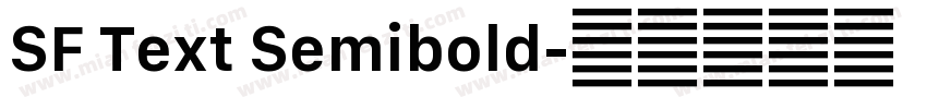 SF Text Semibold字体转换
